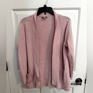 Appleseed's Seedstitch Womens Pink Cardigan Sweater Linen Blend Plus Size 0X